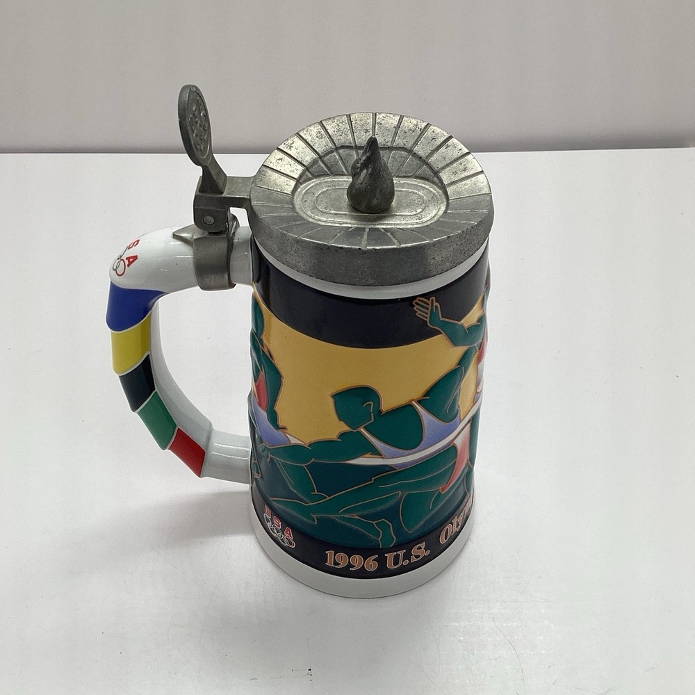 USA Olympic Team 1996 Atlanta Track‎ and Field Ceramic Stein Vintage #02169